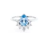 Aquamarine Diamond Rings with Cool, Refined Beauty Aquamarine diamond ring