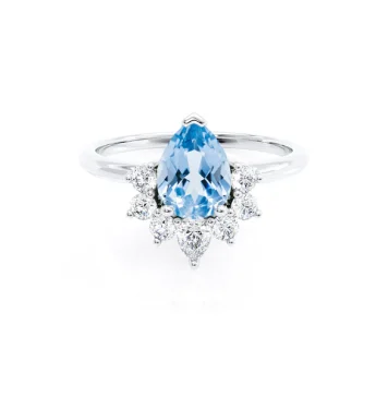 Aquamarine Diamond Rings with Cool, Refined Beauty Aquamarine diamond ring