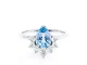 Aquamarine Diamond Rings with Cool, Refined Beauty Aquamarine diamond ring